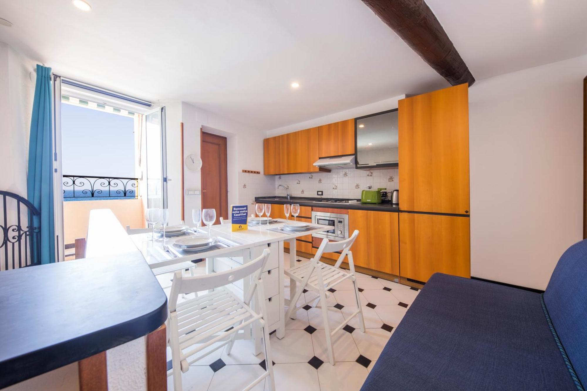 Casaviva Family Beachfront House In Camogli Exterior photo